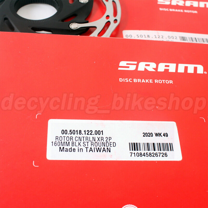 SRAM โรเตอร์ดิสก์เบรก CLX-R ล้อ140มม. 160มม. จักรยานเสือภูเขาล็อคศูนย์กลางจักรยานเสือภูเขา2ชิ้น SRAM centerlock ดิสก์เบรกใบพัด