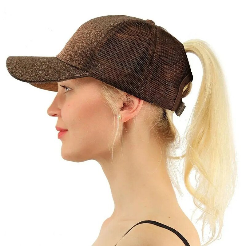 Liquidazione berretto da Baseball uomo donna coda di cavallo Snapback regolabile estate Casquette cappello da sole maglia camionista cappello Gorras Outdoor Cap