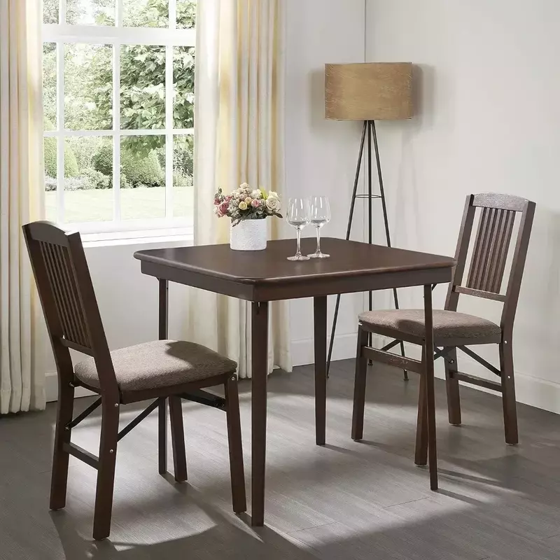 Grande mesa de jantar retangular dobrável, móveis de cozinha, espresso lado reto interno, 32 ", 78,5"