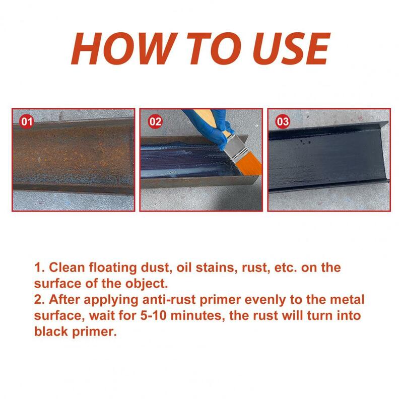 High-performance Rust Remover Effective Brush Surface Oxidation Prevention Rust Remover for Iron Doors Handrails Faucets Rusted