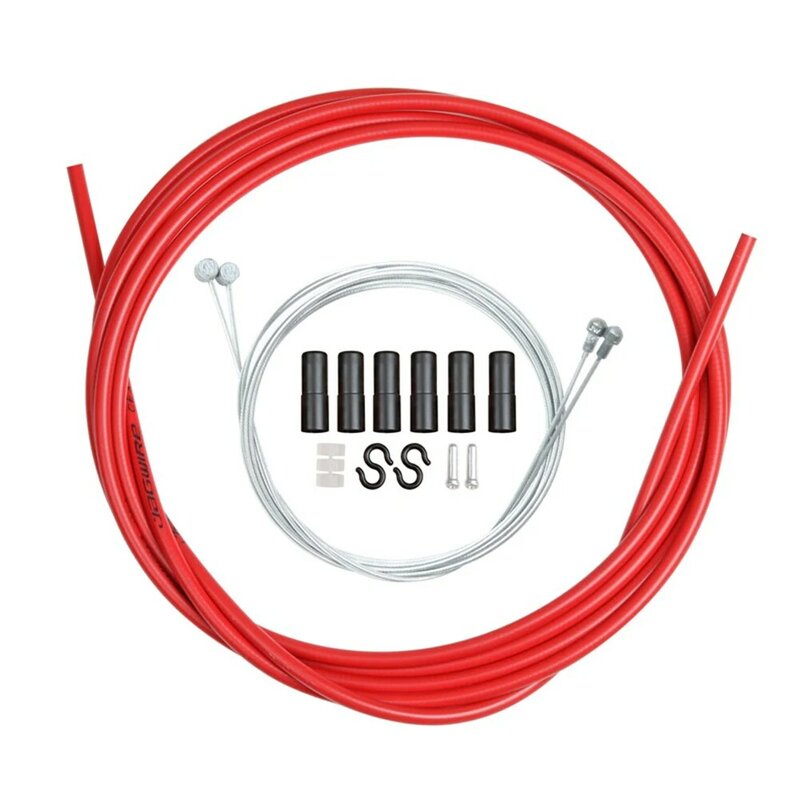 Conduit Shift Cable Substituição Kit com Cabo Fivela, Acessórios de bicicleta, desviador Shift Linha, 2 Fios Núcleo