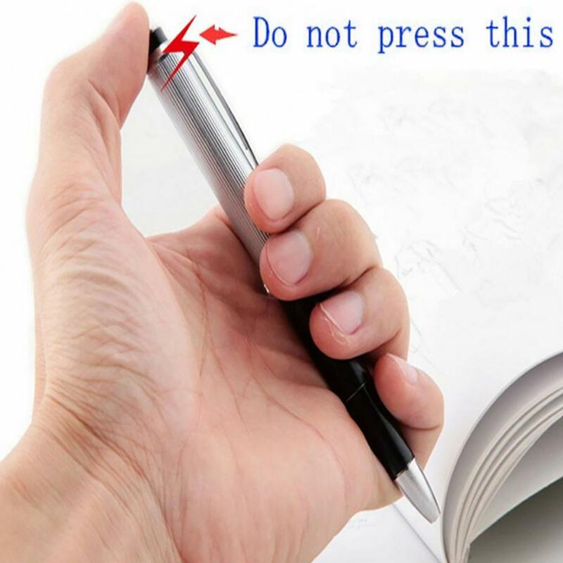1pcs Choque Elétrico Pen Toy Joke Funny Prank Truque Novidade Presente do Amigo para o Dia da Mentira Dia da Mentira Amigos Choque Pen