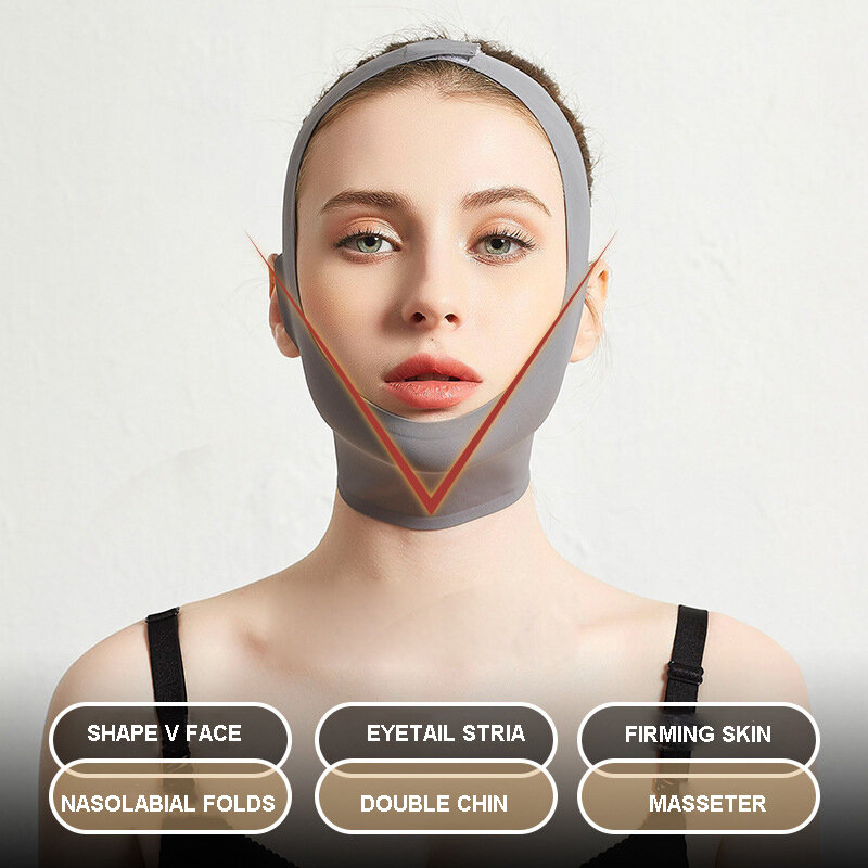 Máscara de Lifting Facial moldeadora de línea en V, mascarilla de belleza para esculpir la cara, máscara para dormir, Lifting Facial, herramienta para el cuidado de la piel Facial adelgazante