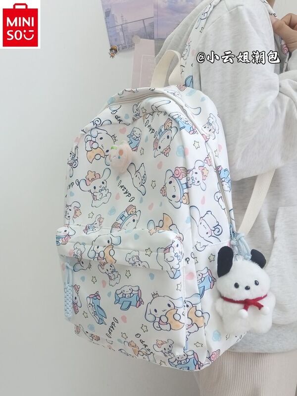 MINISO Sanrio мультфильм Hello Kitty студенческий нейлоновый милый, свежий, повседневный большой объем Детский рюкзак
