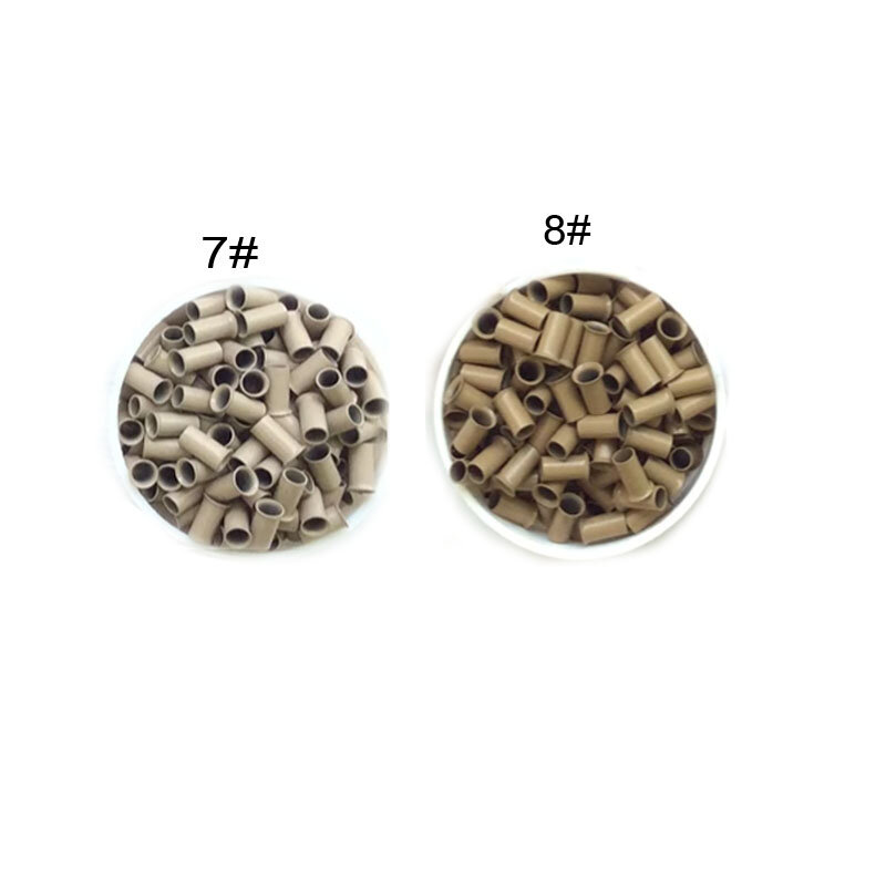 Anéis de cobre queimado, Micro Beads para I Link extensão do cabelo, 3.0*2.6*6.0mm, 200 PCs
