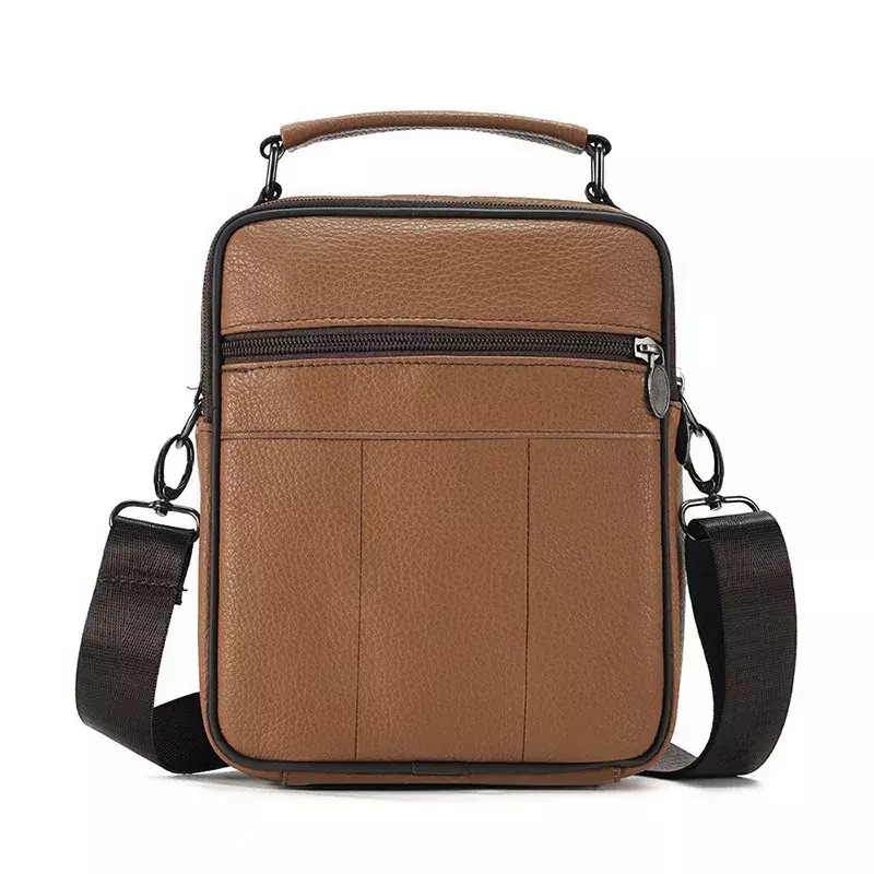 Stylish New Men's Genuine Leather Shoulder Bag - Top Layer Cowhide Sport and Fitness Crossbody Bag