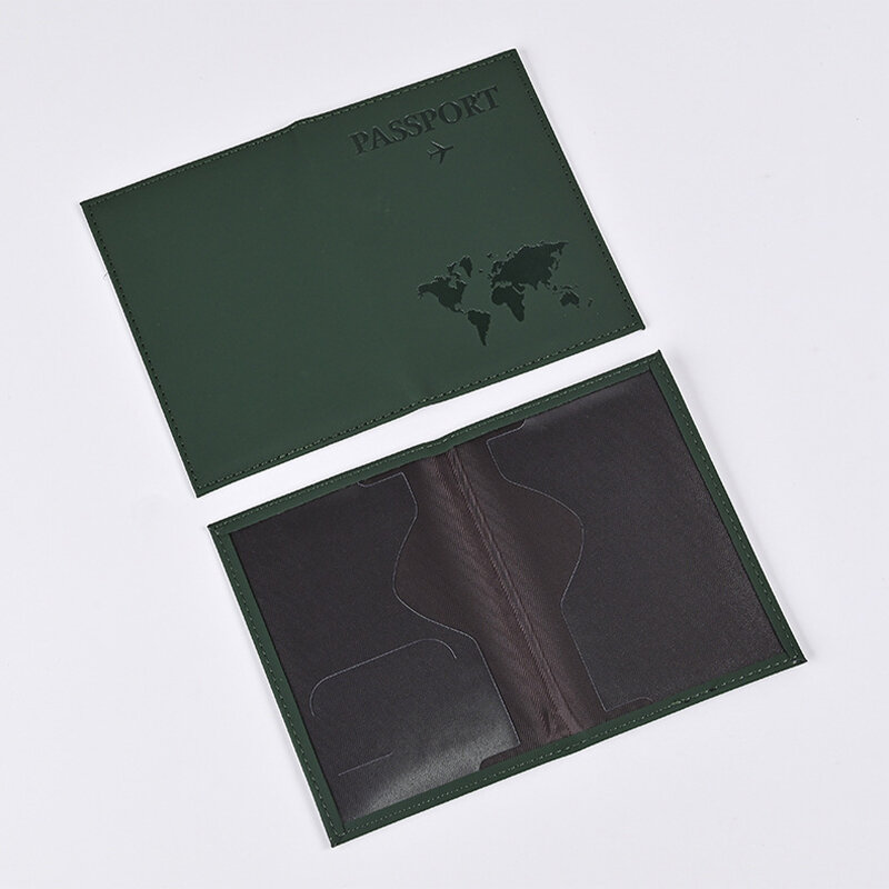 محفظة حامل جواز سفر من الجلد الصناعي النحيف ، حافظة بطاقات ، سفر ، هدية ، 1 من الجلد الصناعي