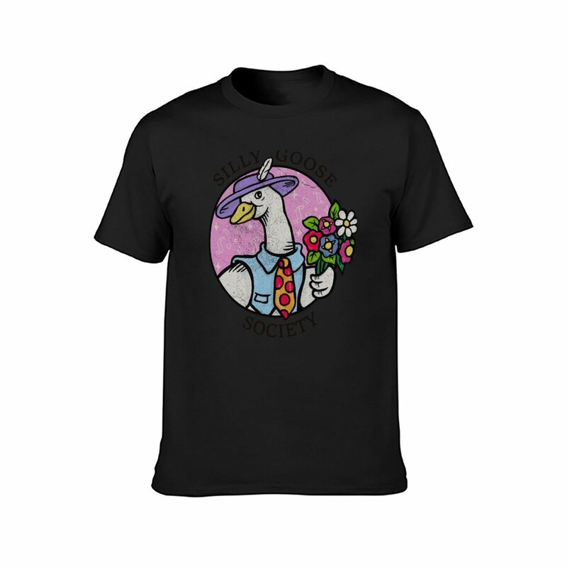 SILLY GOOSE SOCIETY T-Shirt sublime anime oblong kosong untuk pria grafis