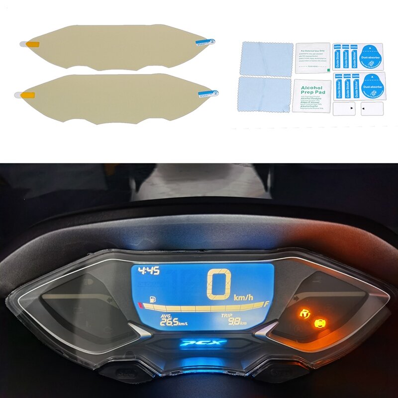 AU05 -Motorcycle Scratch Cluster Screen Dashboard Protection Instrument Film For Honda PCX160 2022