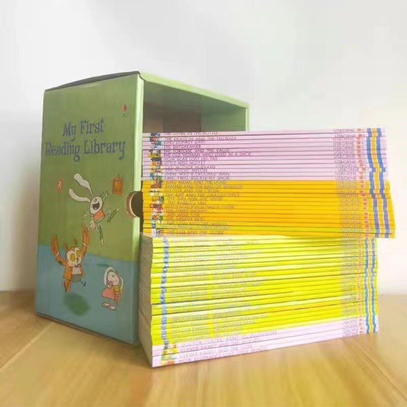 50 Books/Set Usborne My First Reading Library English Picture Books Baby Early Childhood Words Learning Gift For Kids New