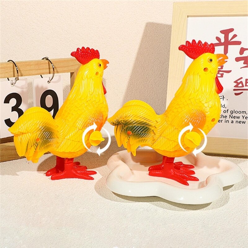 Mainan Angin Robot Ayam Prank untuk Dekorasi Tampilan Bar Rumah