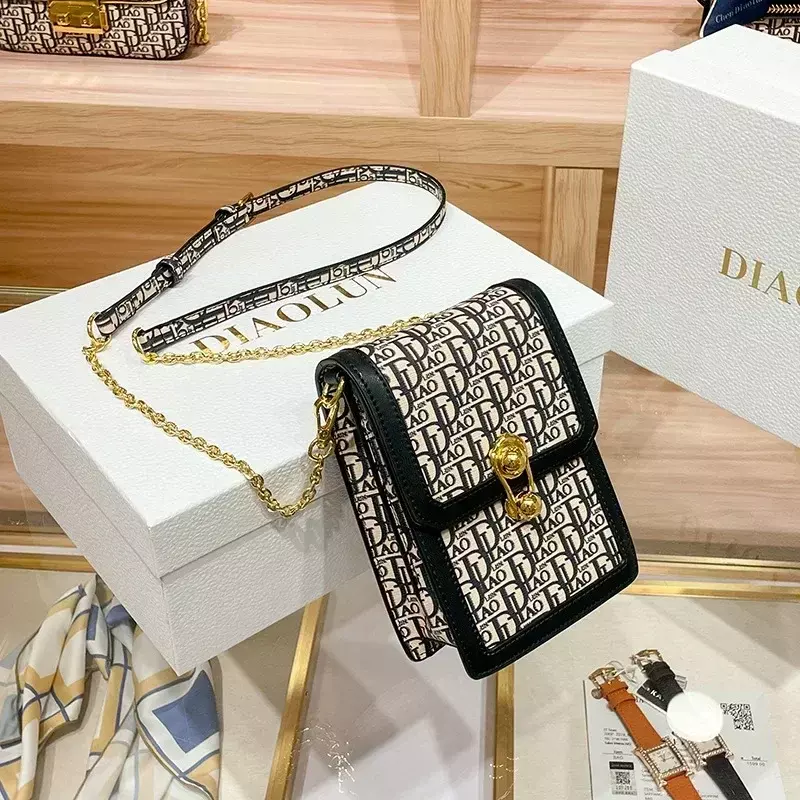 Znany projektant luksusowa torba na telefon komórkowy mini-łańcuch klamra torby listonoszki wysokiej jakości torebka damska i torebka