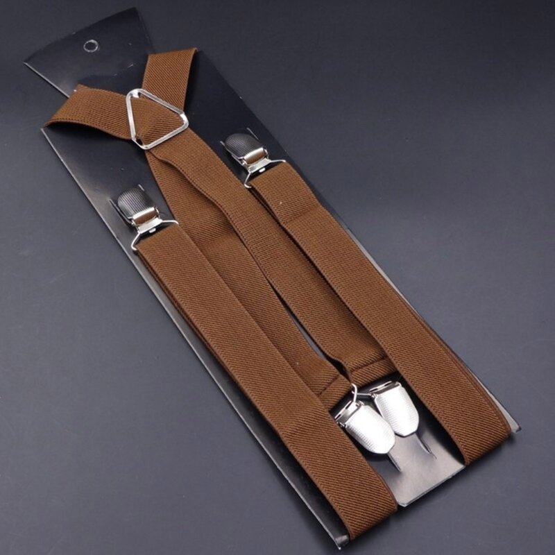 4 Clip-On Adult Suspenders for Shirt Men Woman Suspender Support for Jeans Drop shipping