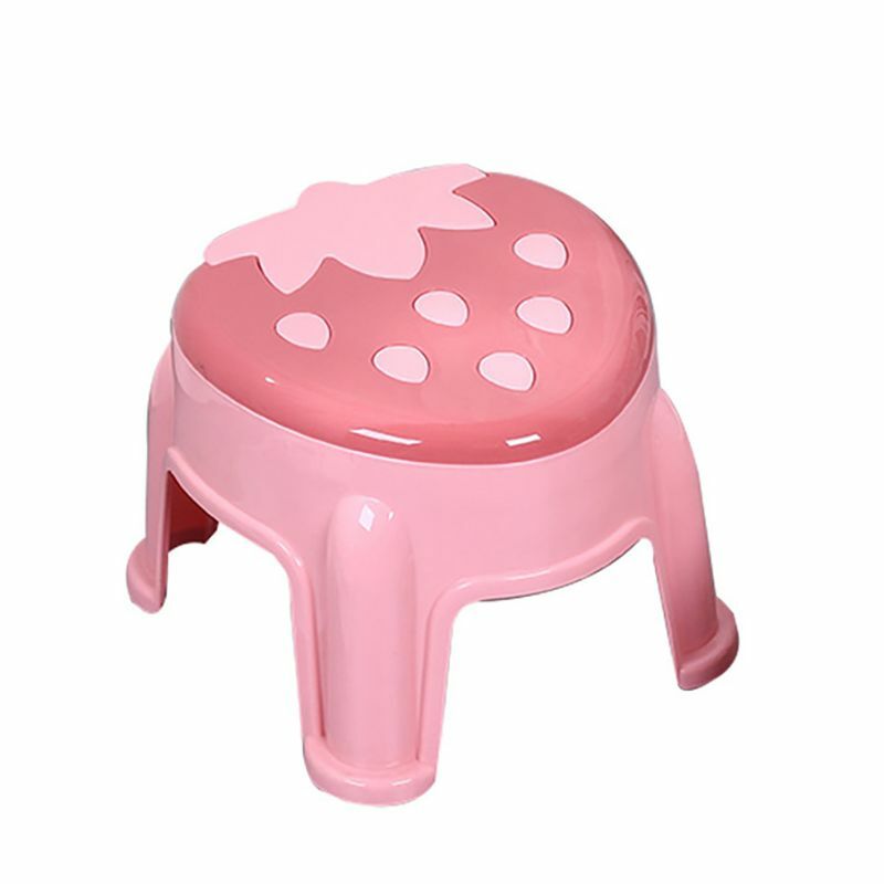 Łazienka plastikowy stołek dziecięcy truskawkowy zagęszczony antypoślizgowy stolec stołek dziecięcy stepowanie stabilne stołki nocne