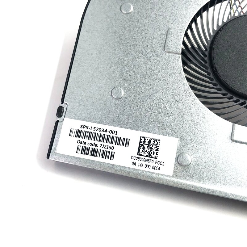 Nouveau ventilateur de refroidissement CPU pour ordinateur portable d'origine pour HP 15-DU 15-DW 15S-DU 15S-DU0002TX 15S-DY 15-GW 250 G8 refroidisseur TPN-C139 L52034-001