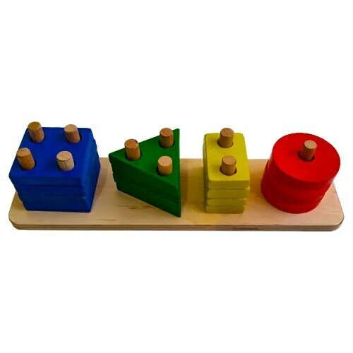 Облачный Интеллектуальный усилитель четырехкратная геометрическая форма размещение деревянный Обучающий набор для развития ребенка