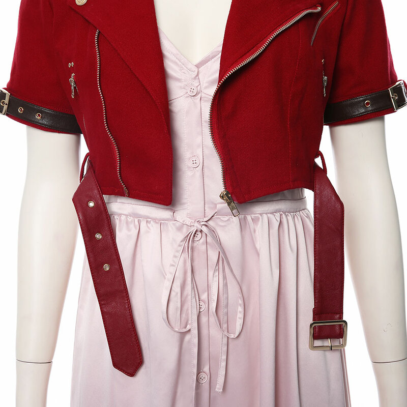 Final Fantasy VII Aerith Gainsborough Cosplay kostium Anime dorosłych kobiet dziewczęcy płaszcz strój na Halloween karnawał kostium imprezowy
