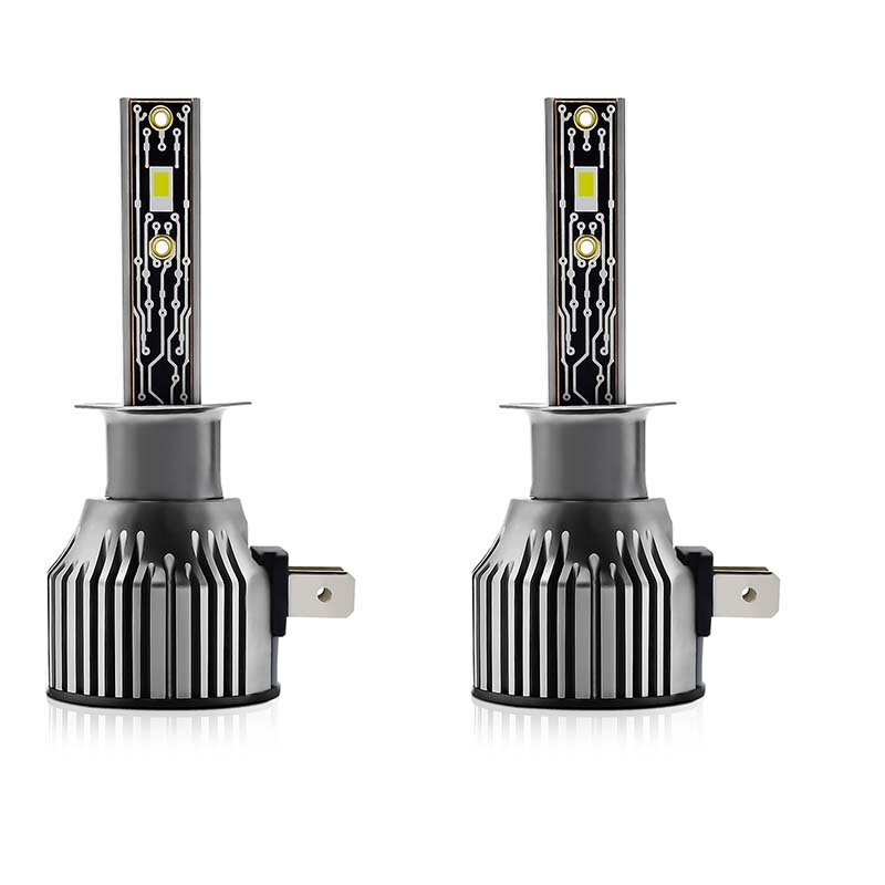 Faros delanteros LED para coche, Luz antiniebla Turbo, Chip de CSP-7535, adecuado para la mayoría de coches, camiones, ATVs, H1, H4, H7, H11, 9005, 6500K