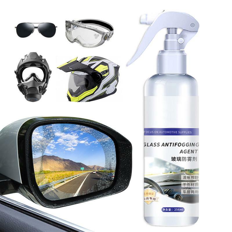 สเปรย์ป้องกันหมอกสำหรับรถยนต์256มล. สเปรย์แก้วป้องกันหมอกเคลือบไม่ชอบน้ำน้ำยาทำความสะอาดกระจกหน้ารถสำหรับกระจกหน้ารถ
