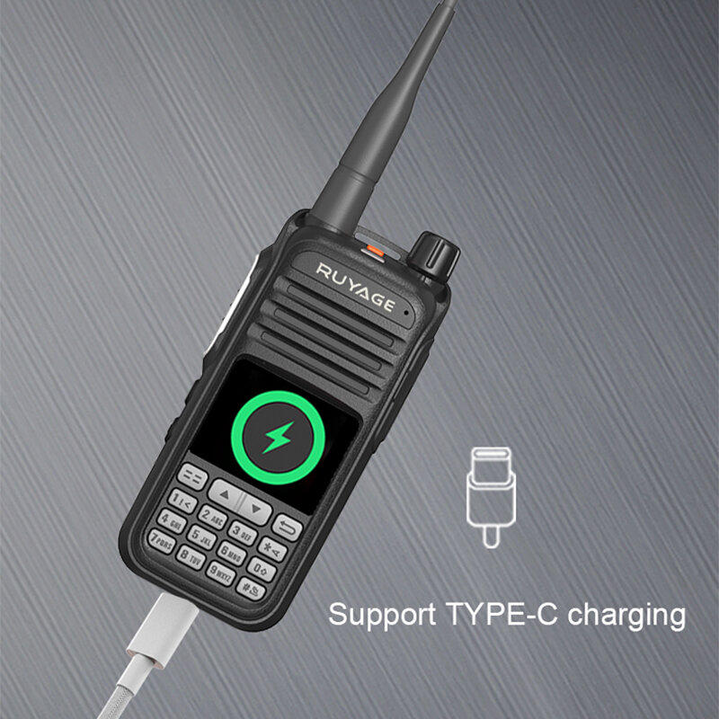 Rugged walkie-talkie uv2d, rádio bidirecional, com sistema de aviação, banda completa de 108-520mhz, scanner policial e marinho