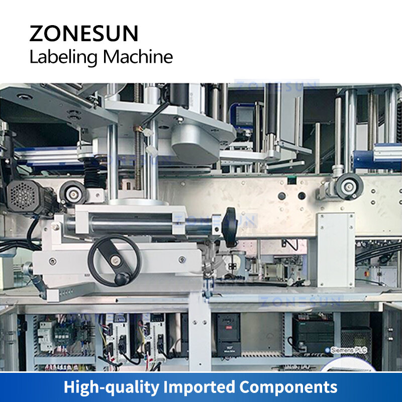ZONESUN automática embalagem rotulagem máquina, etiquetas auto-adesivas, adesivo aplicador, água mineral, ZS-CYGDP6