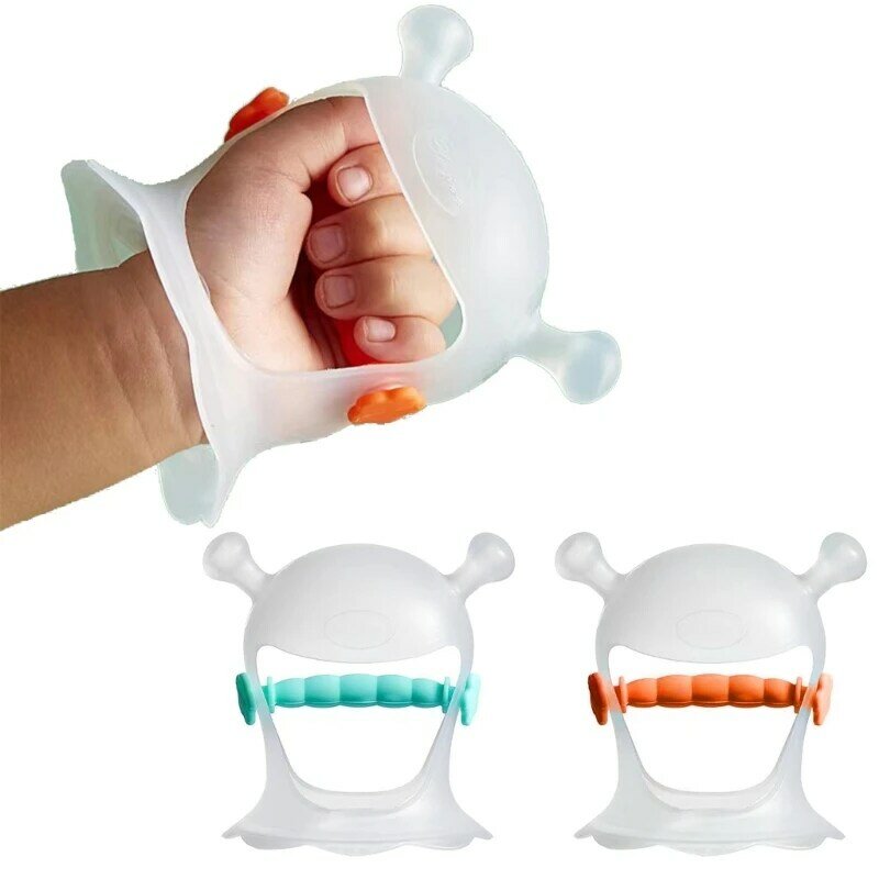 Silicone Thumb Sucking Stop Teether Wristband Baby Teething Anti-Bite Pacifier