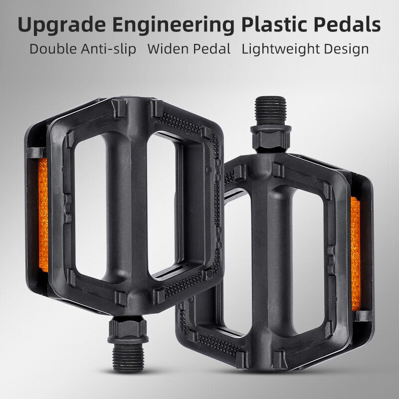 Pedali per bicicletta Ultralight MTB pedale da strada ciclismo accessori per Mountain Bike Plat antiscivolo 9''16 pedali universali Standard