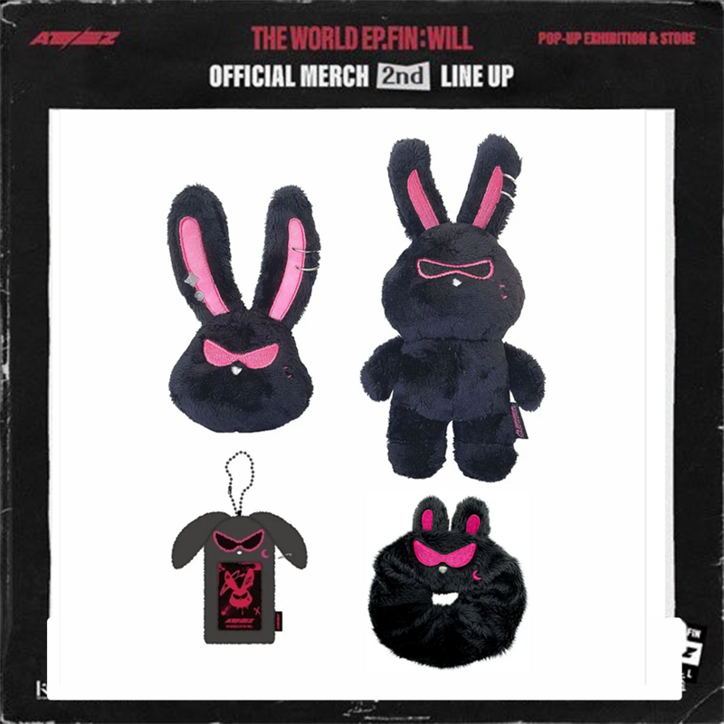 KPOP Cartoon Plush Doll Keychain MITO Doll Card Holder Pop-UP Store Gift Set Seonghwa HongJoong Hairband Fans Collection