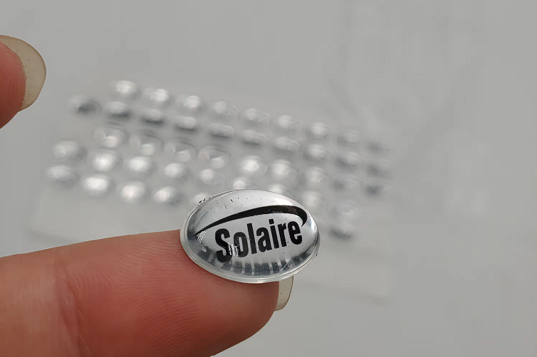Customized crystal transparent epoxy resin label 3D logo transparent dome epoxy sticker