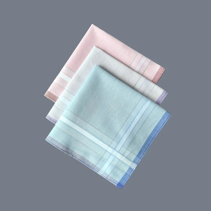 29x29CM Asciugamano fazzoletto semplice per adulti Bandane quadrate multiuso Asciugamano viso multiuso Man Sweat Wipe Hankie Set