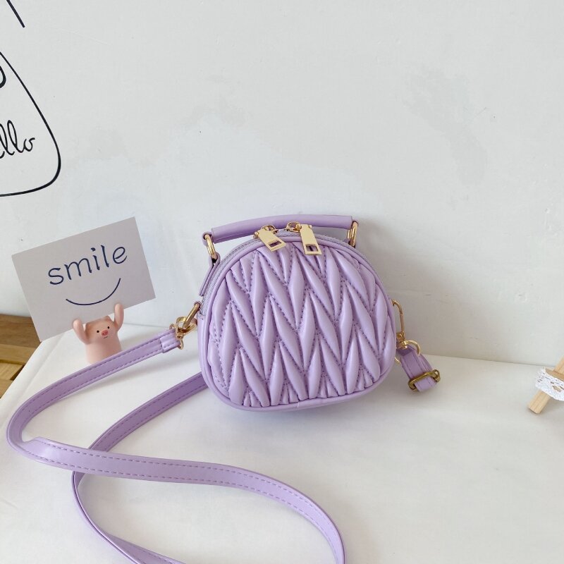 Fashion bahu anak perempuan putri baru tas selempang harian kunci makanan ringan dompet koin tas tangan wanita Mini tas Messenger anak