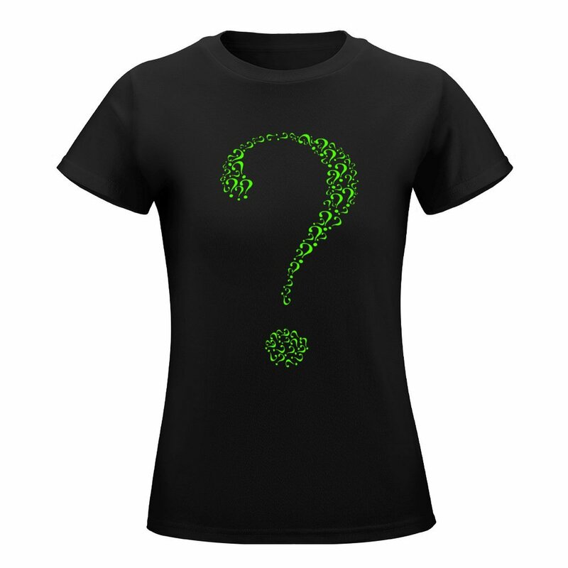 Question Mark?? T-Shirt tees Blouse funny cat shirts for Women
