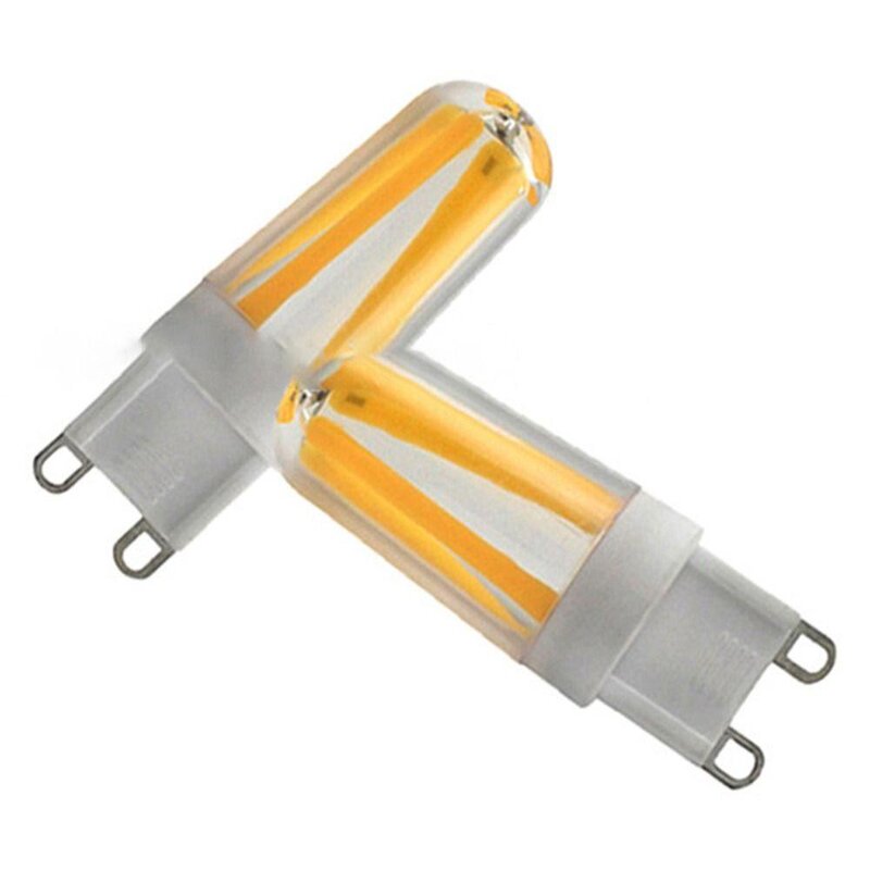 Bombilla LED G9 E14 regulable, luz blanca/cálida, cubierta de lámpara de PC, Bombilla de cristal, G9 reemplazo, Bombilla antillamarada para el hogar