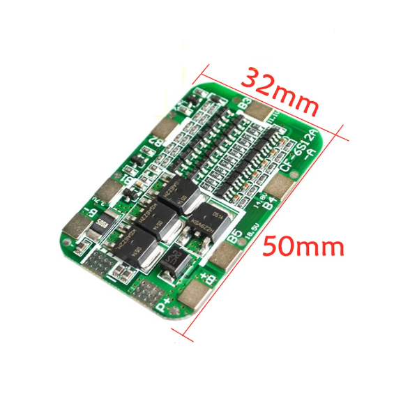 6 Strings 15A 24V PCB BMS Solar Lighting Protection Board for 6 Cell 18650 Li-Ion Battery Module Protection Boards