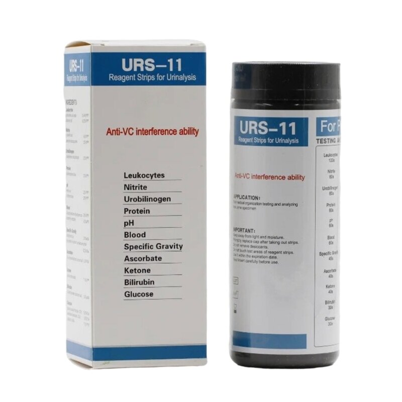 50 bandes 11 paramètres bandes papier Test d'urine cétone protéine Glucose