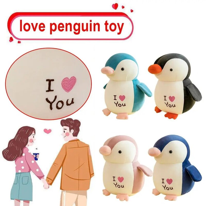 Детские плюшевые игрушки, милые маленькие пингвины, мягкие подушки с животными из мультфильмов, плюшевые куклы, игрушки для девочек, детские подарки на день рождения