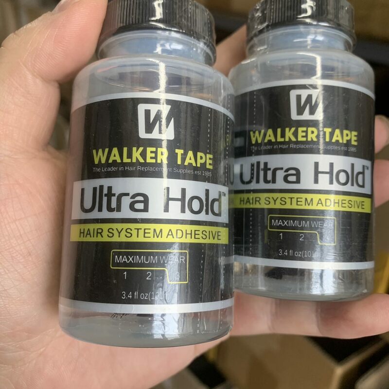 Walker Tape Ultra Hold Hair System, adhesivo, máximo desgaste, 3, 3,4 floz, 101 ml, pelucas y peluquín de encaje