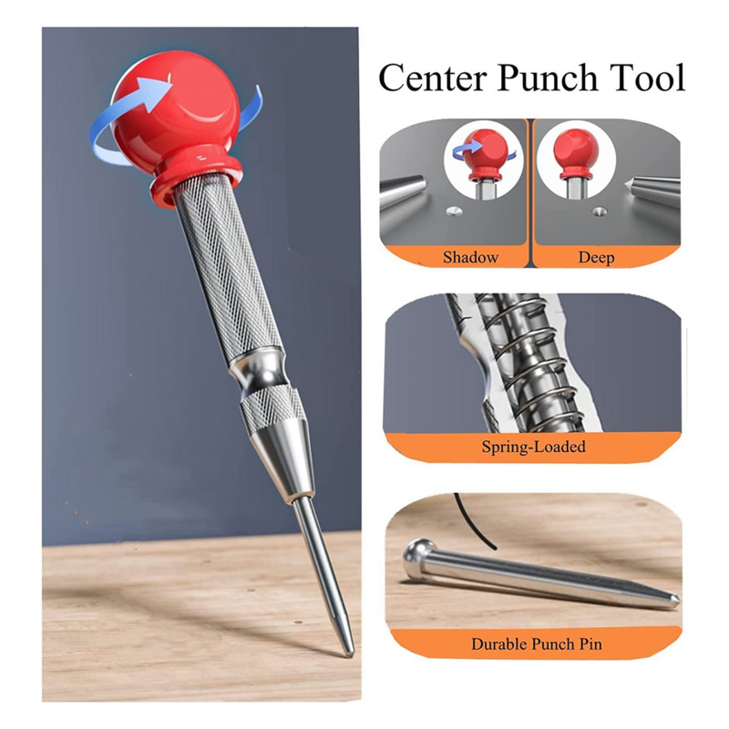 Mechanical Carpenter Pencils Set with Marker Refills, Carpenter Carbide Scriber Tool Woodworking Pencils Marker Tools