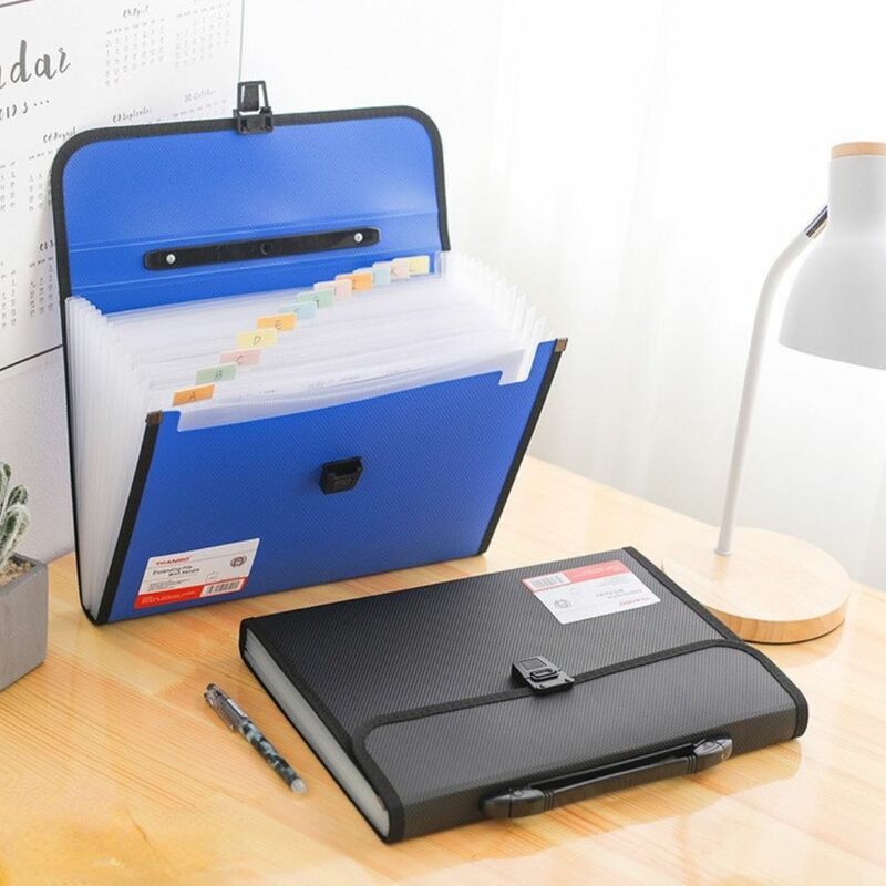 Business 13 Pocket Briefcases Expanding File Accordion Storage Wallet Document Bag Paper Folder Document Organiser
