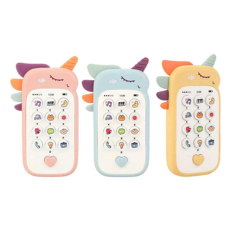 Giocattoli musicali per bambini unicorno con luci Baby Light up Toy Play Phones per 6 mesi + Baby Toddler Boys Girls regali di compleanno