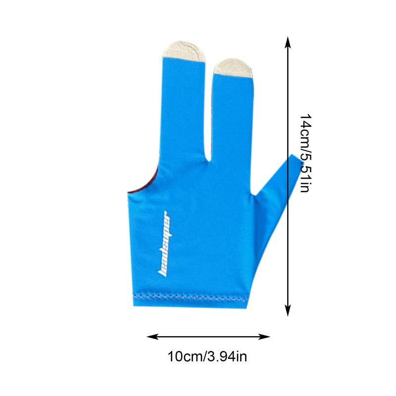 Перчатки для бильярда, перчатки для бильярда с тремя пальцами, спортивные перчатки для бильярда, эластичные дышащие бриллиантовые перчатки для бильярда