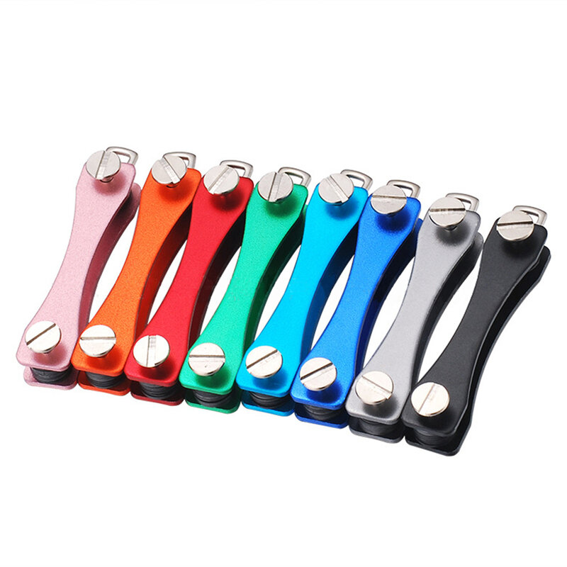 Key Chain Wallet Metal Aluminum Key Box Compact Clip Storage Outdoor Keychain Compact Decorative Key Organizer Holder Outdoor