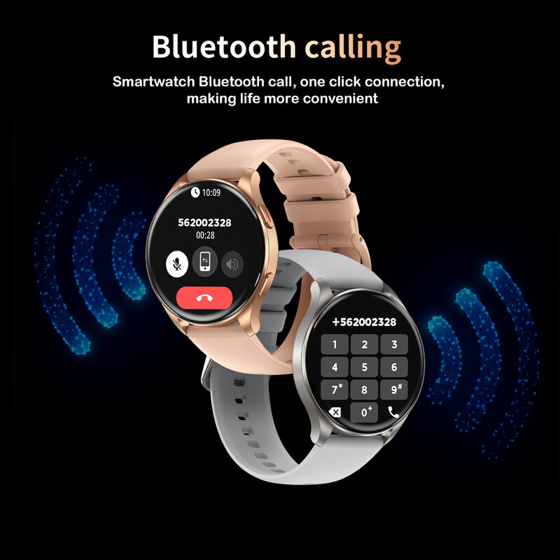 Blackview-X20 Smartwatch com tela AMOLED, Bluetooth, chamadas telefônicas, rastreamento de saúde e fitness, ISO Android, Hi-Fi, Novo, 2022