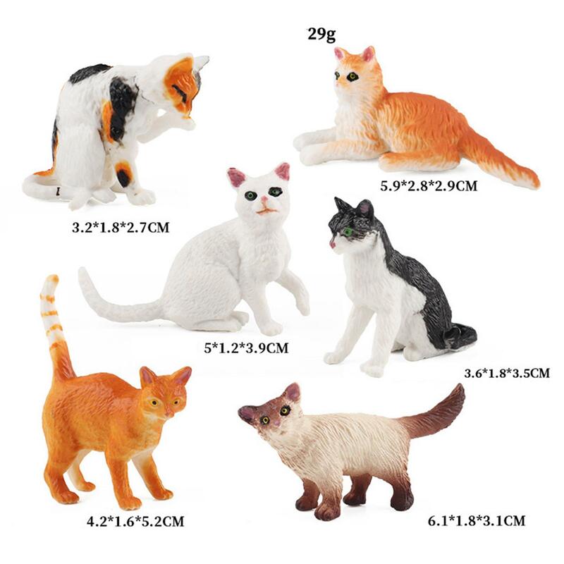 Figurine de jouet de chat de simulation de modèle animal, décoration de la maison, ornement pour la maison, 007, saisi, chambre à coucher, salon, activités
