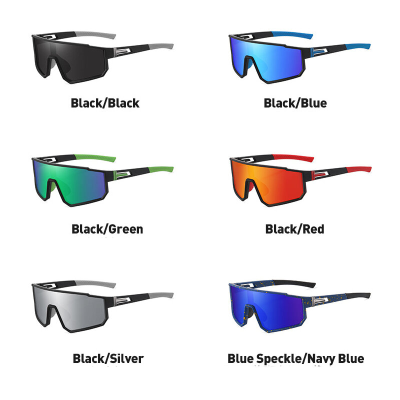 แว่นตากันแดดโพลาไรซ์ขนาดใหญ่สำหรับผู้ชายและผู้หญิง, แว่นตาขับรถ UV400ป้องกันรังสีอัลตราไวโอเลตสำหรับขี่จักรยานกลางแจ้งอุปกรณ์ขี่จักรยาน
