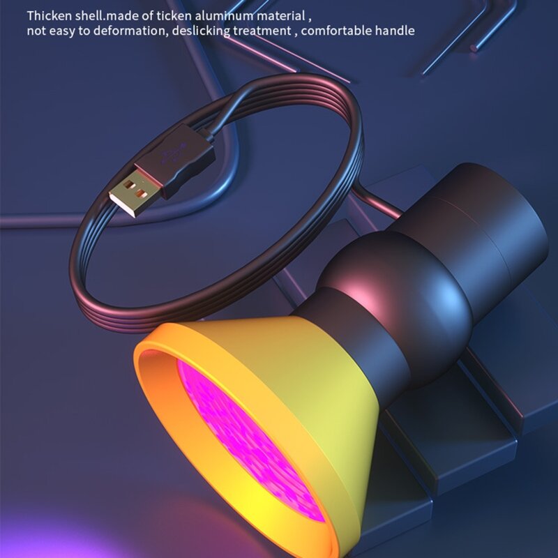 Profissional 10w uv cola cura lâmpada usb ultravioleta led roxo luz plug & play usado para telefone placa de circuito reparação