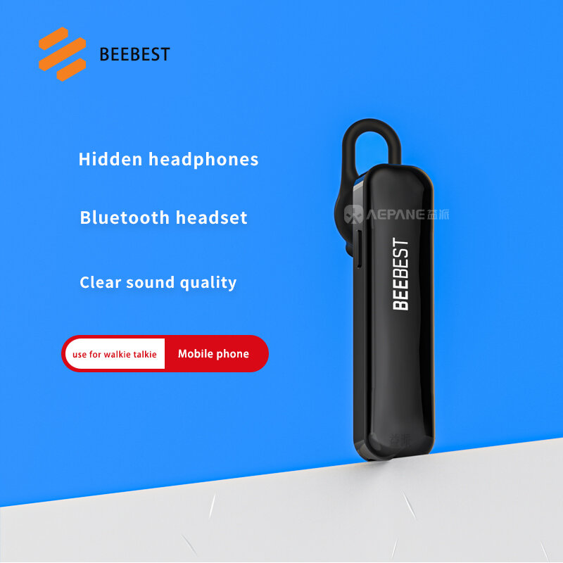Beebest-Auricular Bluetooth Sem Fio, Long Standby Bonus Earhook, Walkie Talkie Portátil, Xiaomi Mijia 1S, Redução de Ruído 5.3
