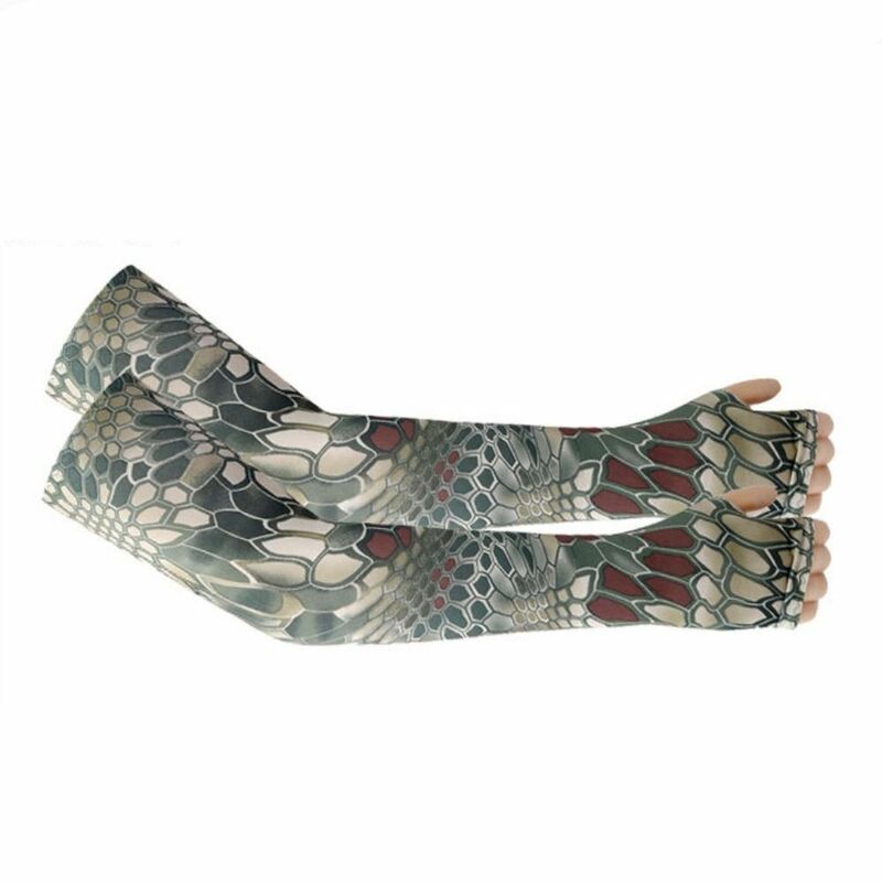 Spring Summer Sleeves Cycling Cuff for Men Sports Outdoor Camouflage Cool Glove Women Arm Sleeves Sun Protection Ice Silk Warmer