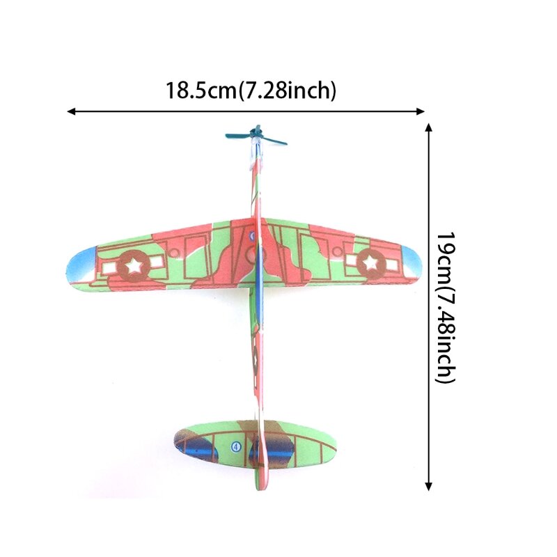 77HD Mini Schuim Handgemaakte Gooien Vliegende Vliegtuig Zweefvliegtuig DIY Assemblage Model Kid Speelgoed