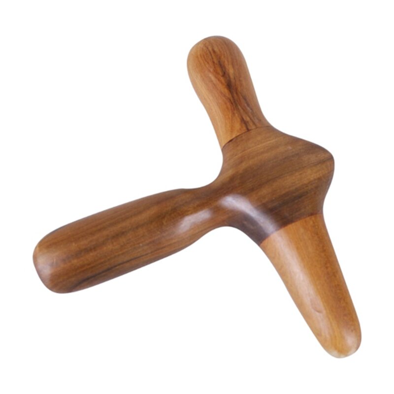 Palo de madera para masaje de pies, herramienta de mano para masaje de cuerpo completo, 2 piezas, como se muestra